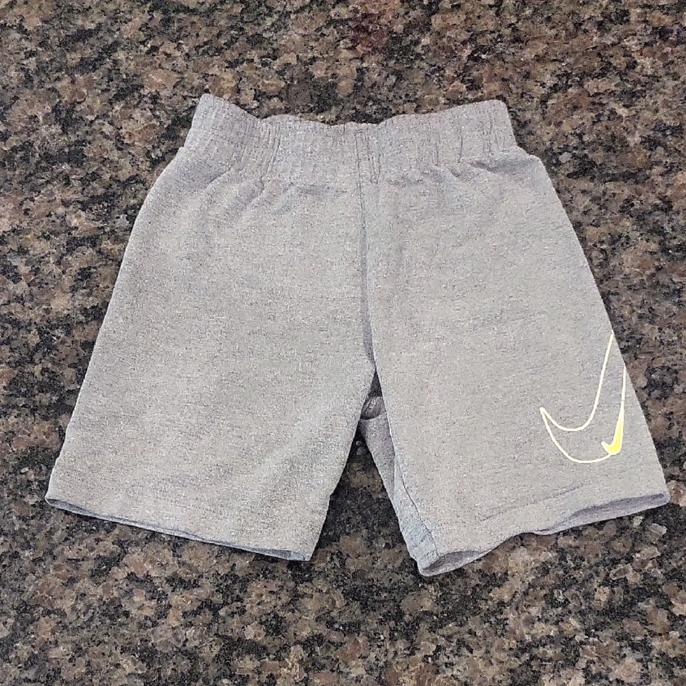 Nike Gray and Yellow Athletic Shorts